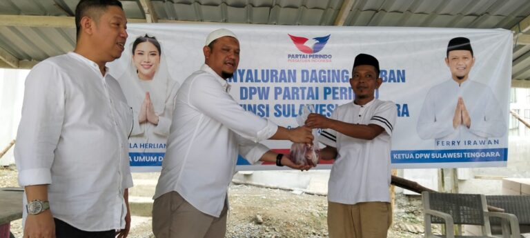 Wujud Syukur Dan Berbagi: Partai Perindo Sultra Hadirkan Kebahagiaan Lewat Kurban Di Hari Raya